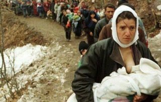 Look at the faces of mothers- you will see Maternal Fright. Balkan War 1991-94